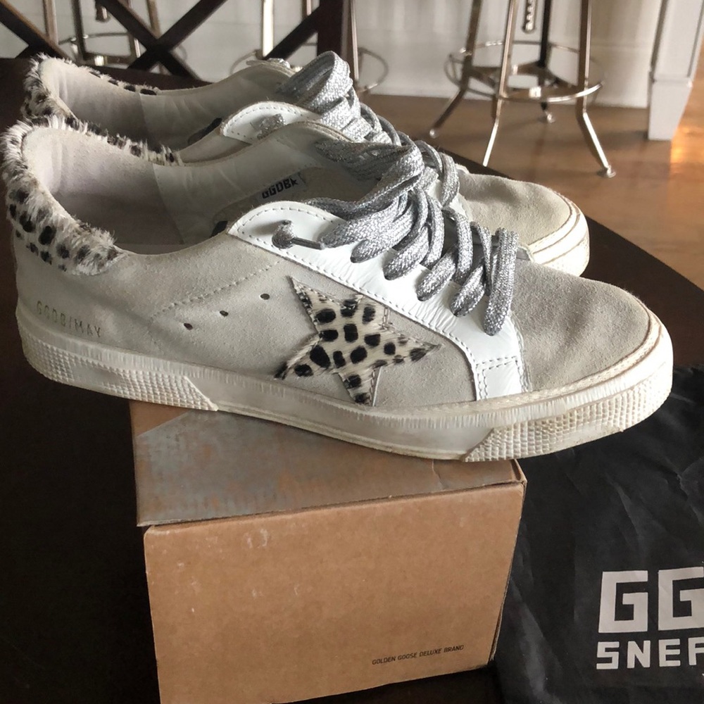 Golden Goose suede with leopard
